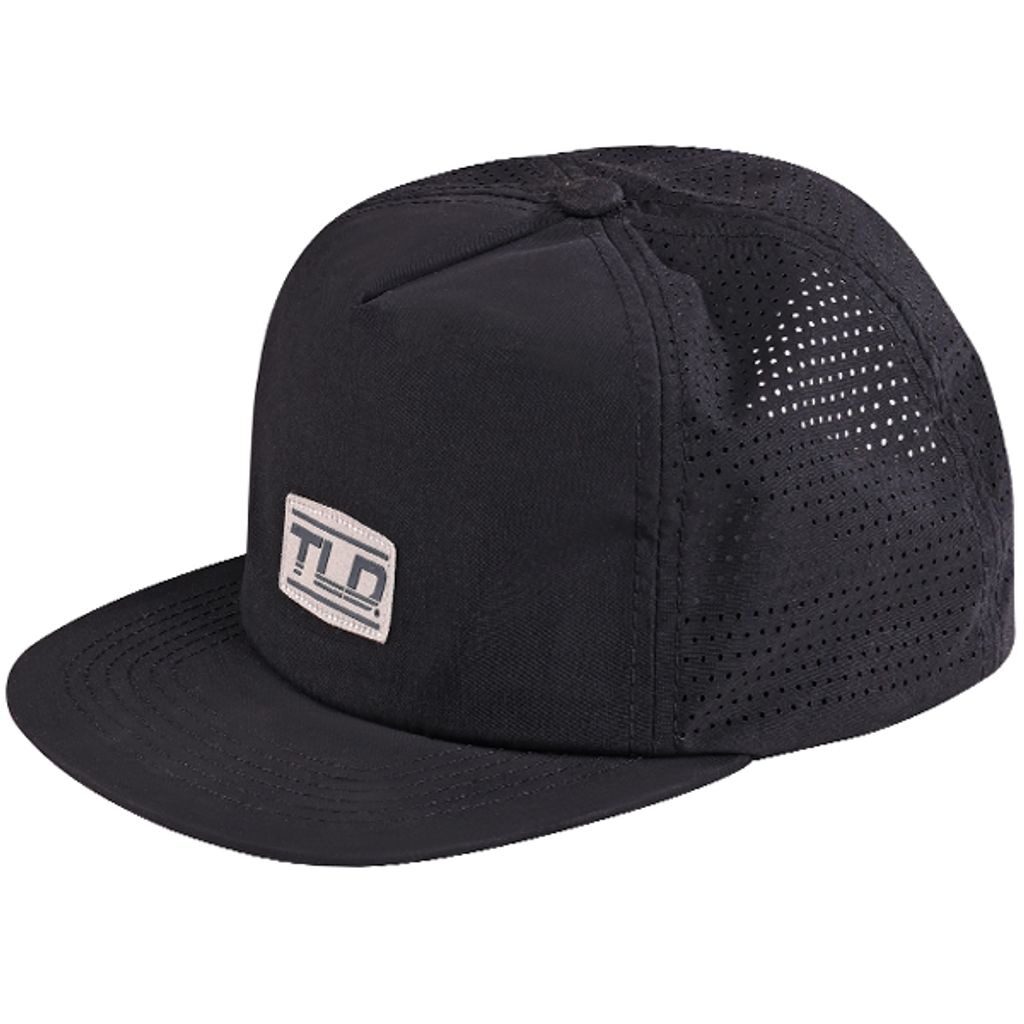 Troy Lee Designs Unstructured Speed Logo Carbon Snapback Hat - Black
