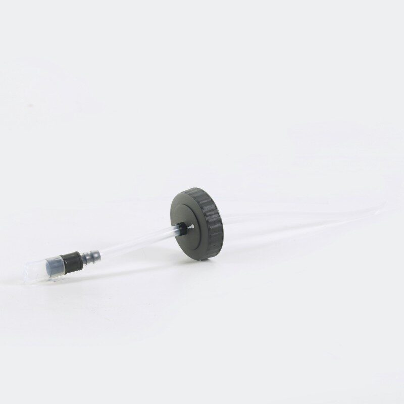 SD Water Spare Bottle Cap + Straw Black