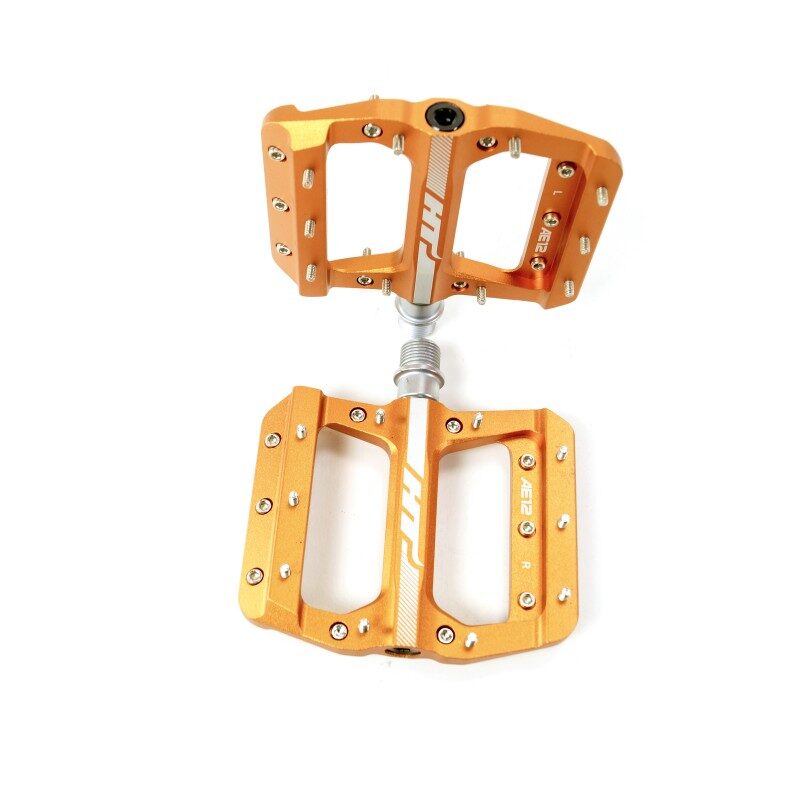 HT AE12 SX BMX Platform CNC Pedals - Orange