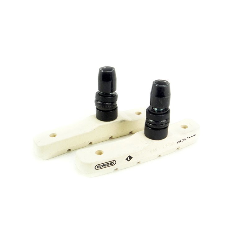 Elvedes 72mm Brake Pads for carbon Rim white