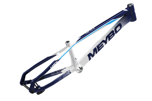 Meybo 2025 HSX Alloy Bmx Race Rāmis - Balts/Tumši Zils/Zils