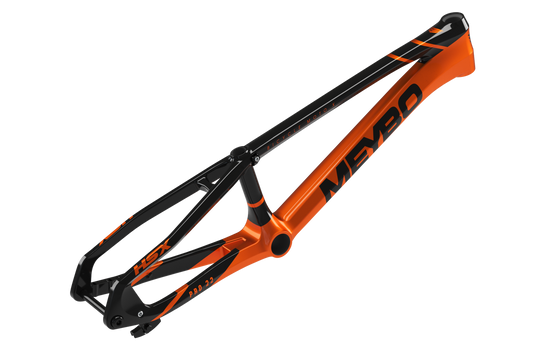 Meybo 2025 HSX Carbon Bmx Race Rāmis - Melns/Oranžs