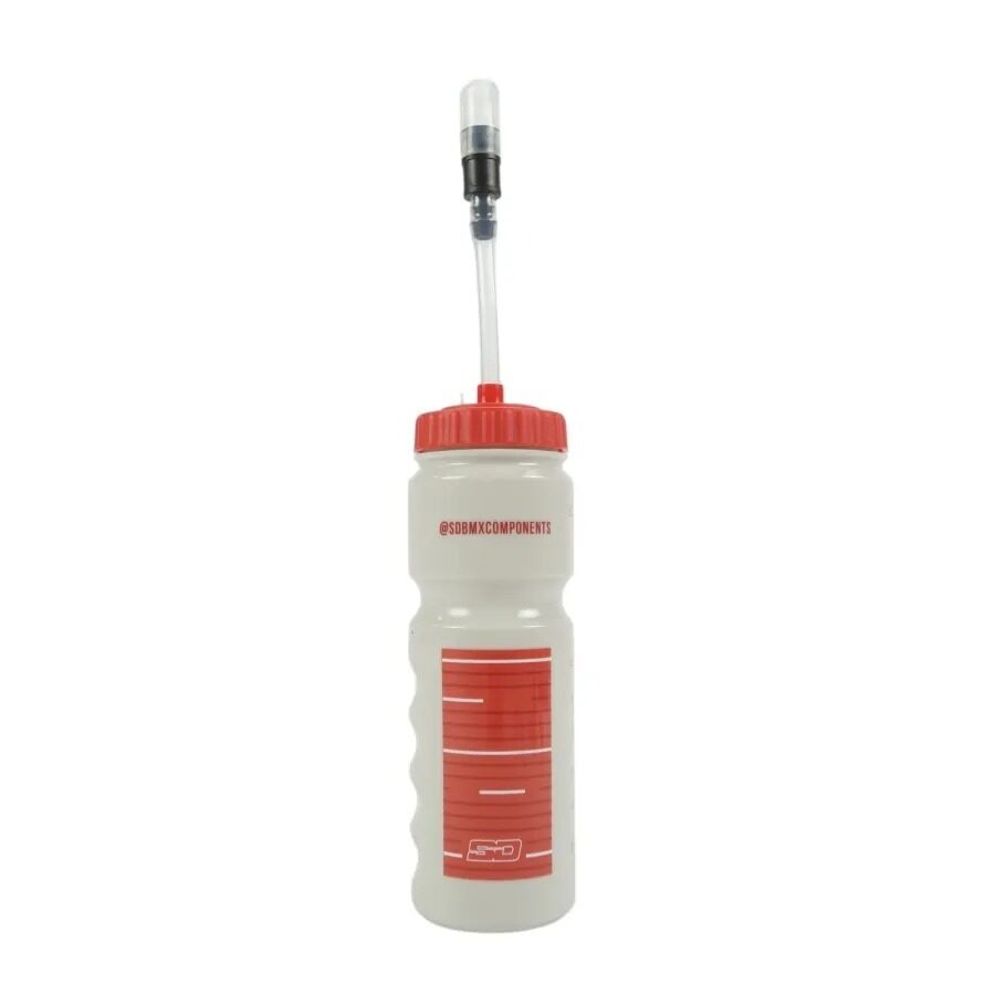 SD Bottle V4 With Straw - Grey / Red