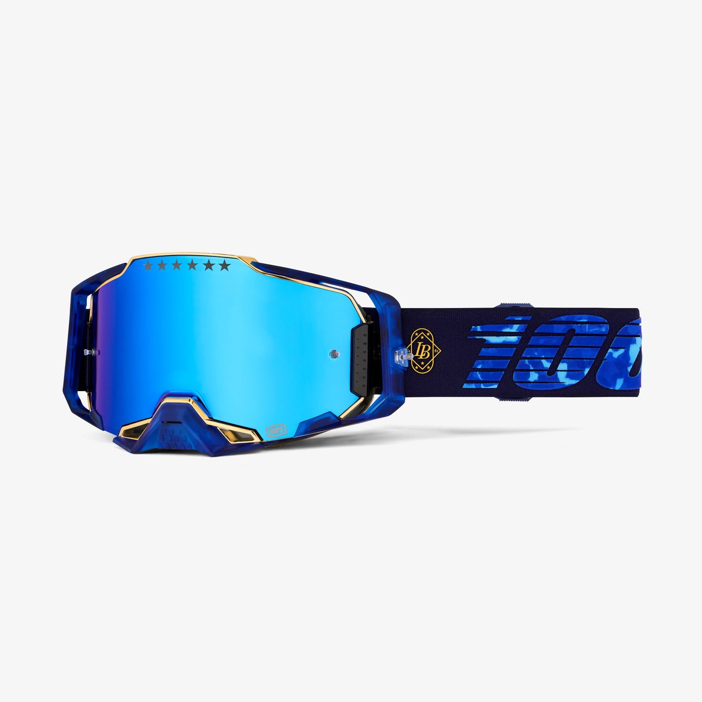 Aizsargbrilles 100% Armega Bruni Signature, ar zilu spoguļlēcu