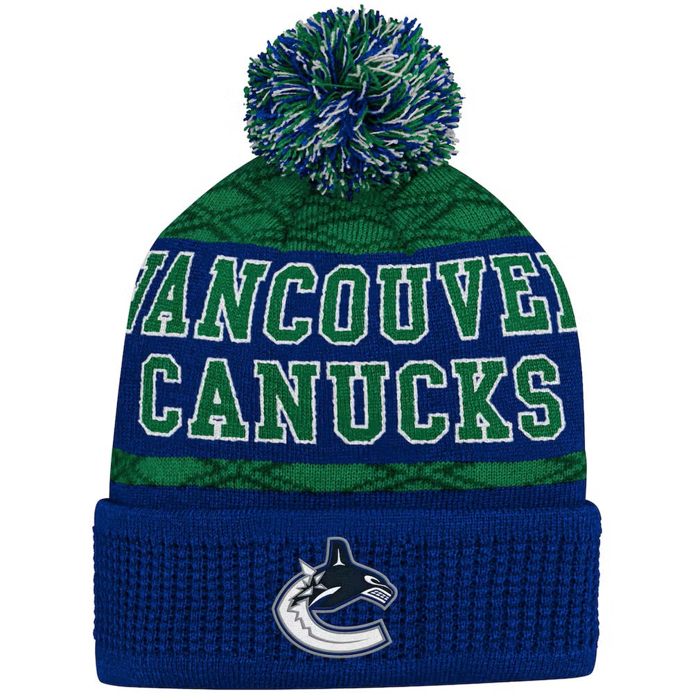 Adidas S25 Puck Pattern Canucks Junior Cepure