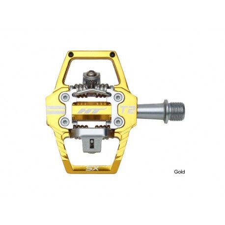 HT T2 SX BMX Clipless Pedals - Gold