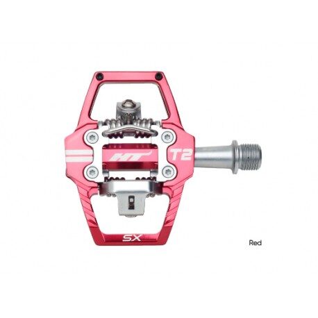 HT T2 SX BMX Clipless Pedals - Red