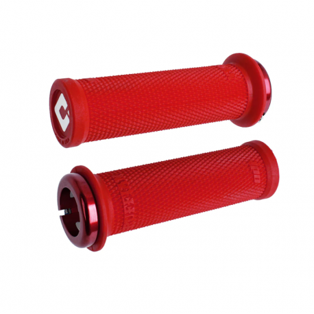 ODI Ruffian Mini V2.1 Lock-On Stūres Rokturi 110mm - Sarkans