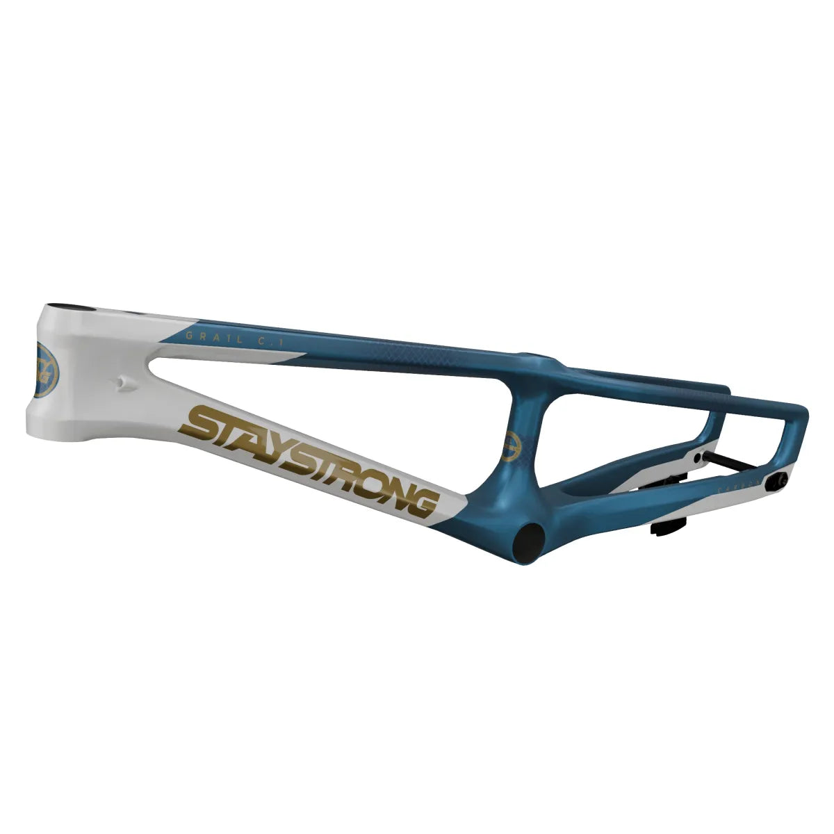Stay Strong Grail C.1 Bmx Race Frame White/Matte Navy