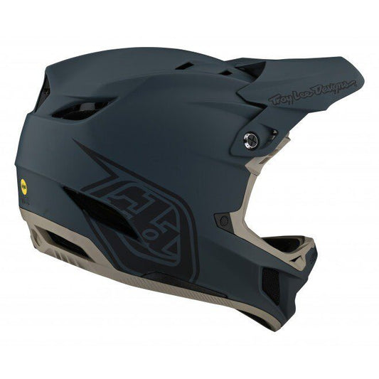 Troy Lee Designs D4 Composite Helment W/Mips Stealth Pelēks