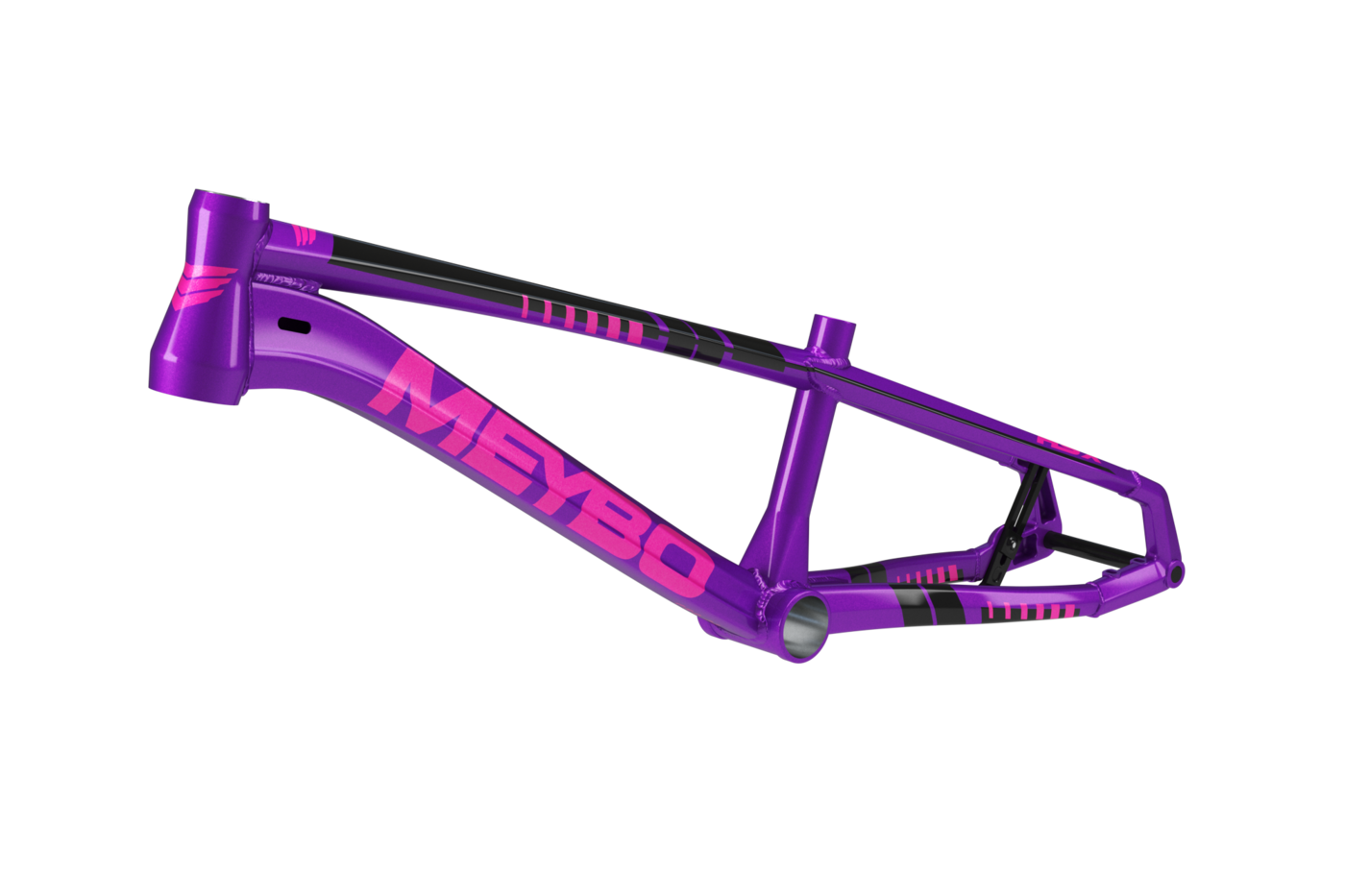 Meybo 2026 HSX Alloy BMX Race Rāmis - Violets/Rozā/Melns
