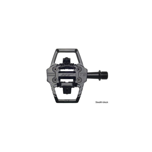 HT T2 SX BMX Klipšu Pedāļi - Stealth Melni