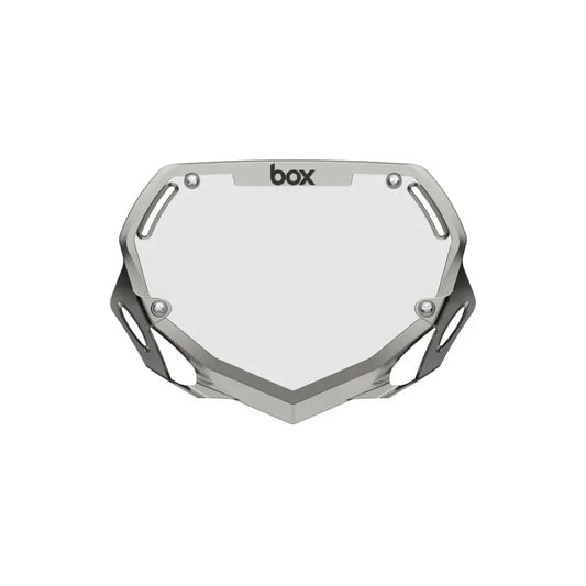Box Two Number Plate Chrome Silver