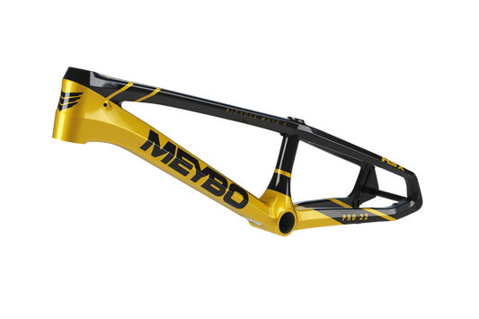 Meybo 2025 HSX Carbon Bmx Race Rāmis - Melns/Zelts