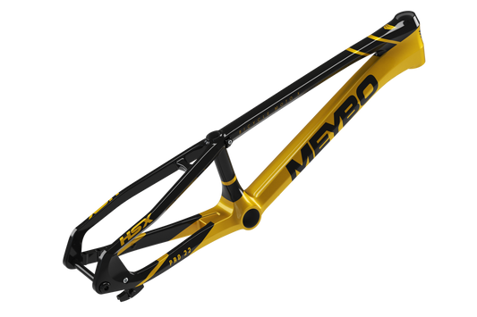 Meybo 2025 HSX Carbon Bmx Race Rāmis - Melns/Zelts