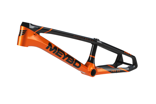 Meybo 2025 HSX Carbon Bmx Race Rāmis - Melns/Oranžs
