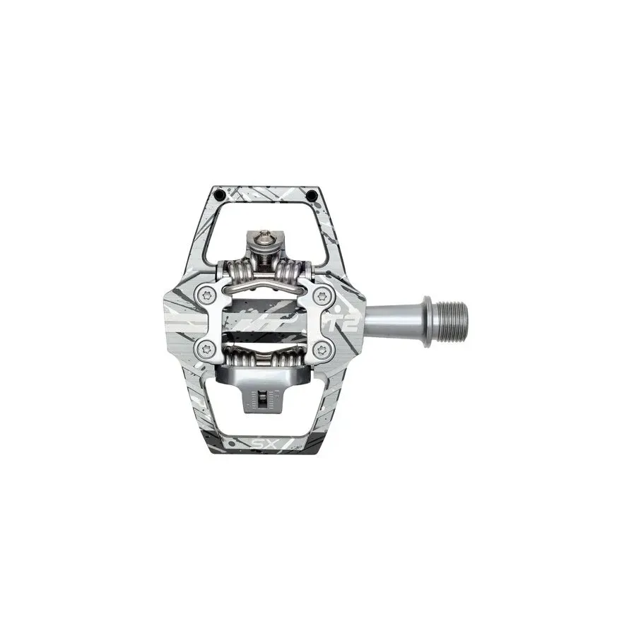 HT T2 SX Clipless Pedals - Grey Camo
