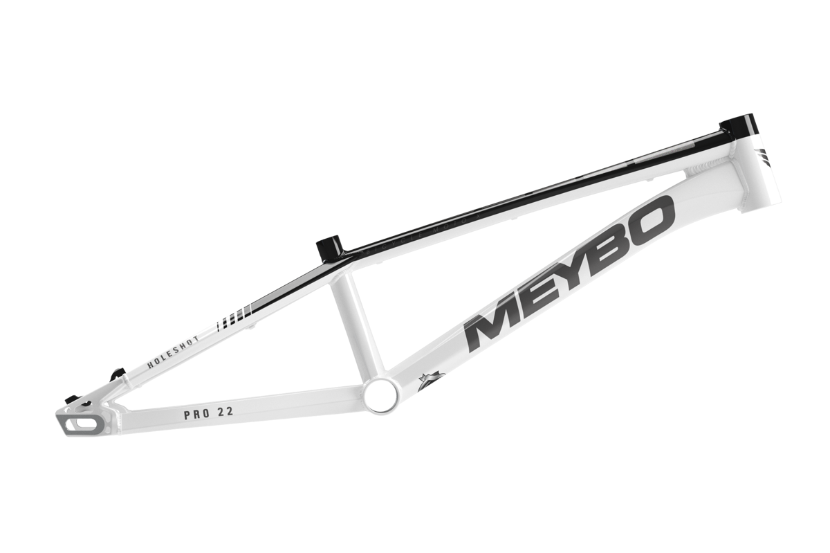 Meybo 2025 Holeshot Bmx Race Rāmis - Balts/Melns/Pelēks