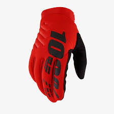 100% BRISKER Gloves - Red