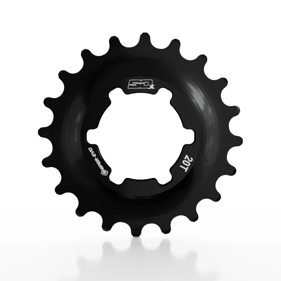 SD-X Sniper Evo Alloy Cog - Melns