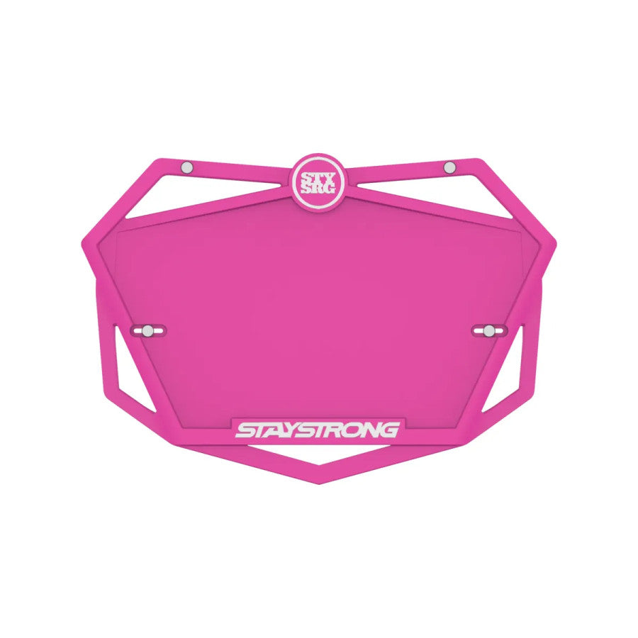 Stay Strong Plate Hot Pink Mini