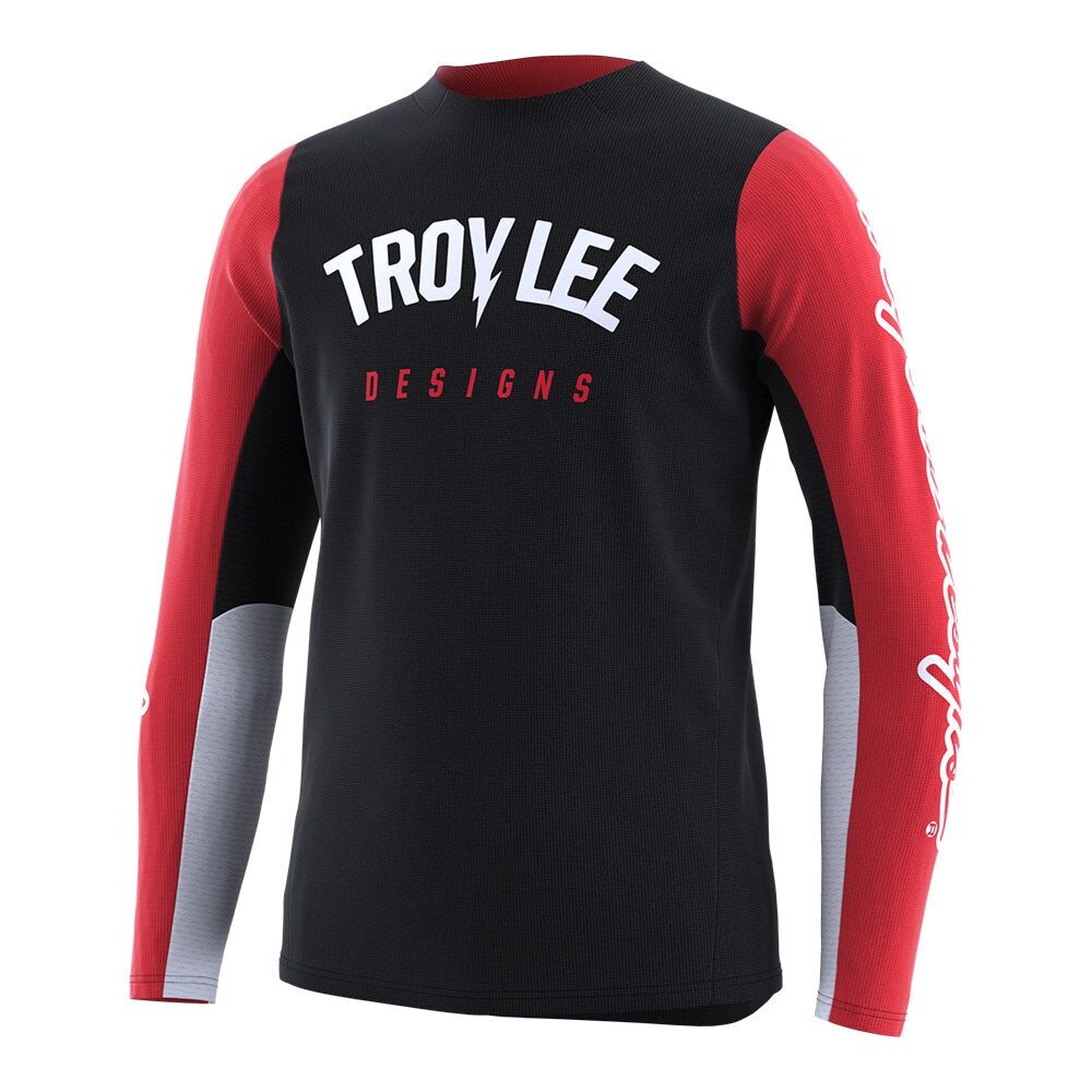 Bērnu Troy Lee Designs GP Pro Krekls Boltz - Melns/Sarkans