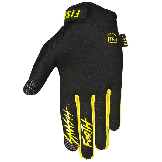 FIST BMX, MX un Velo Cimdi Bērniem - Fluro Yellow
