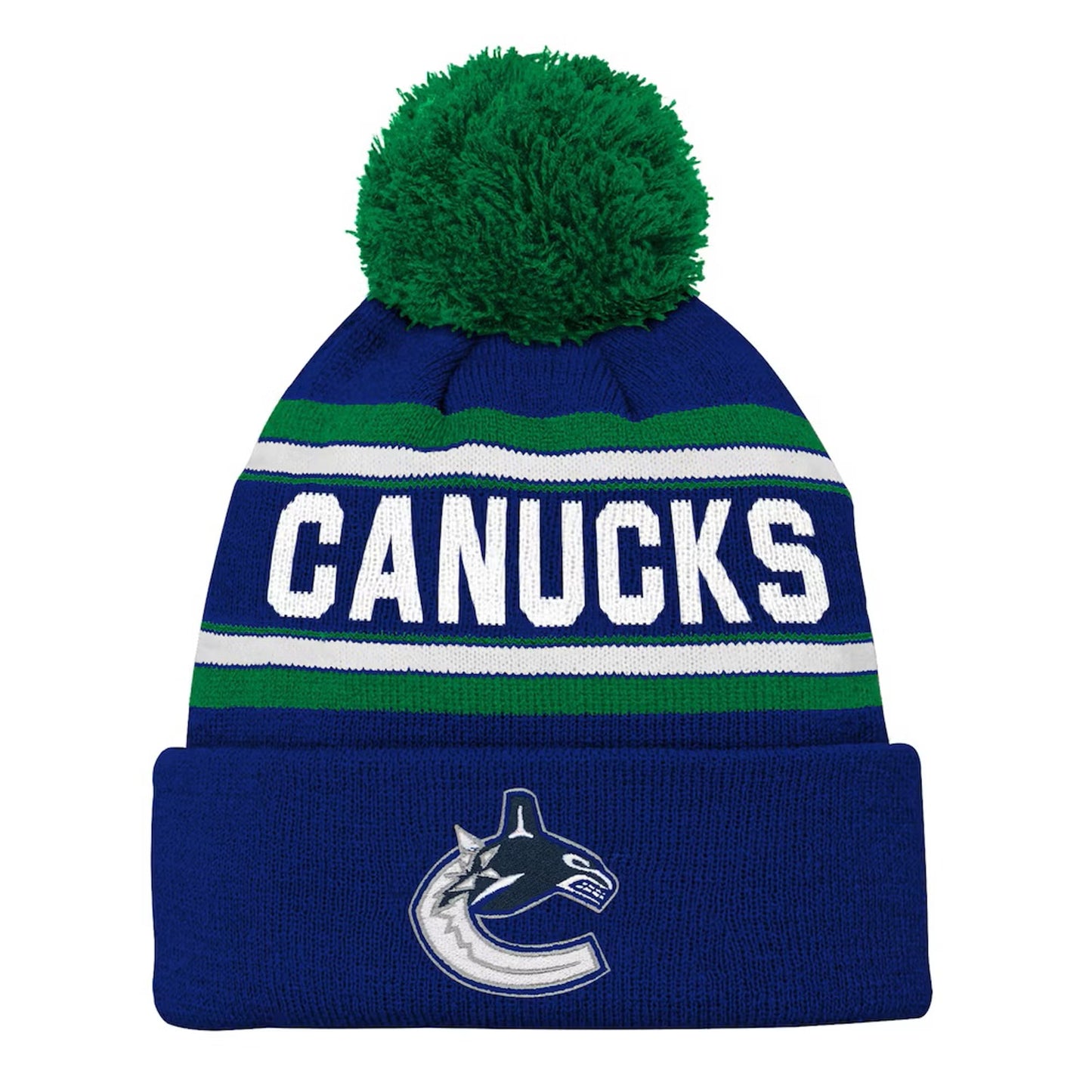 Adidas S25 Jacquard Cuffed Pom Canucks Junior Cepure