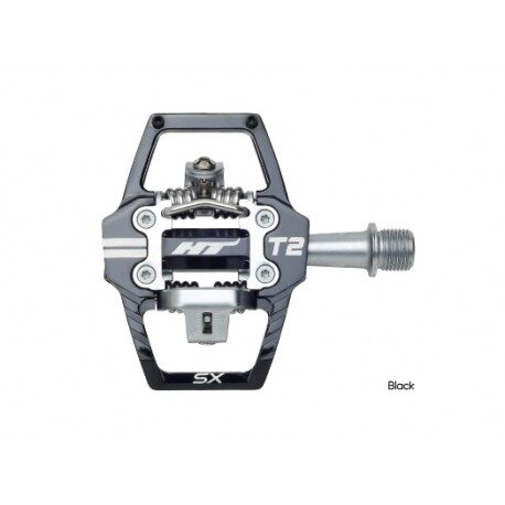 HT T2 SX BMX Klipšu Pedāļi - Melni