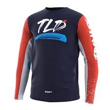 Bērnu Troy Lee Designs GP Pro Krekls Partical - Zils/Oranžs