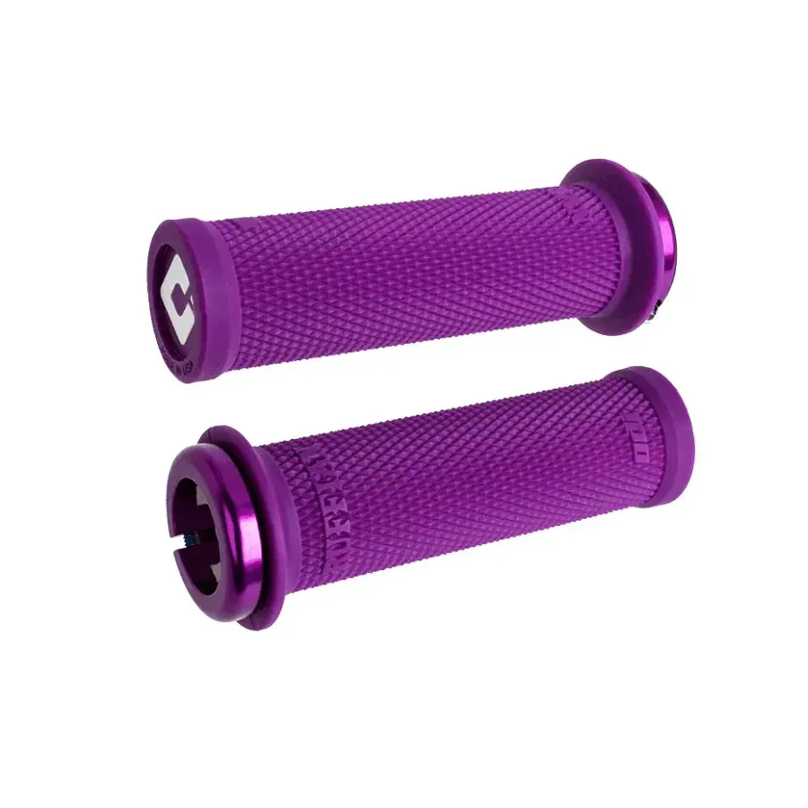 ODI Mini Ruffian V2.1 Lock-On Grips Purple/Purple Clamps