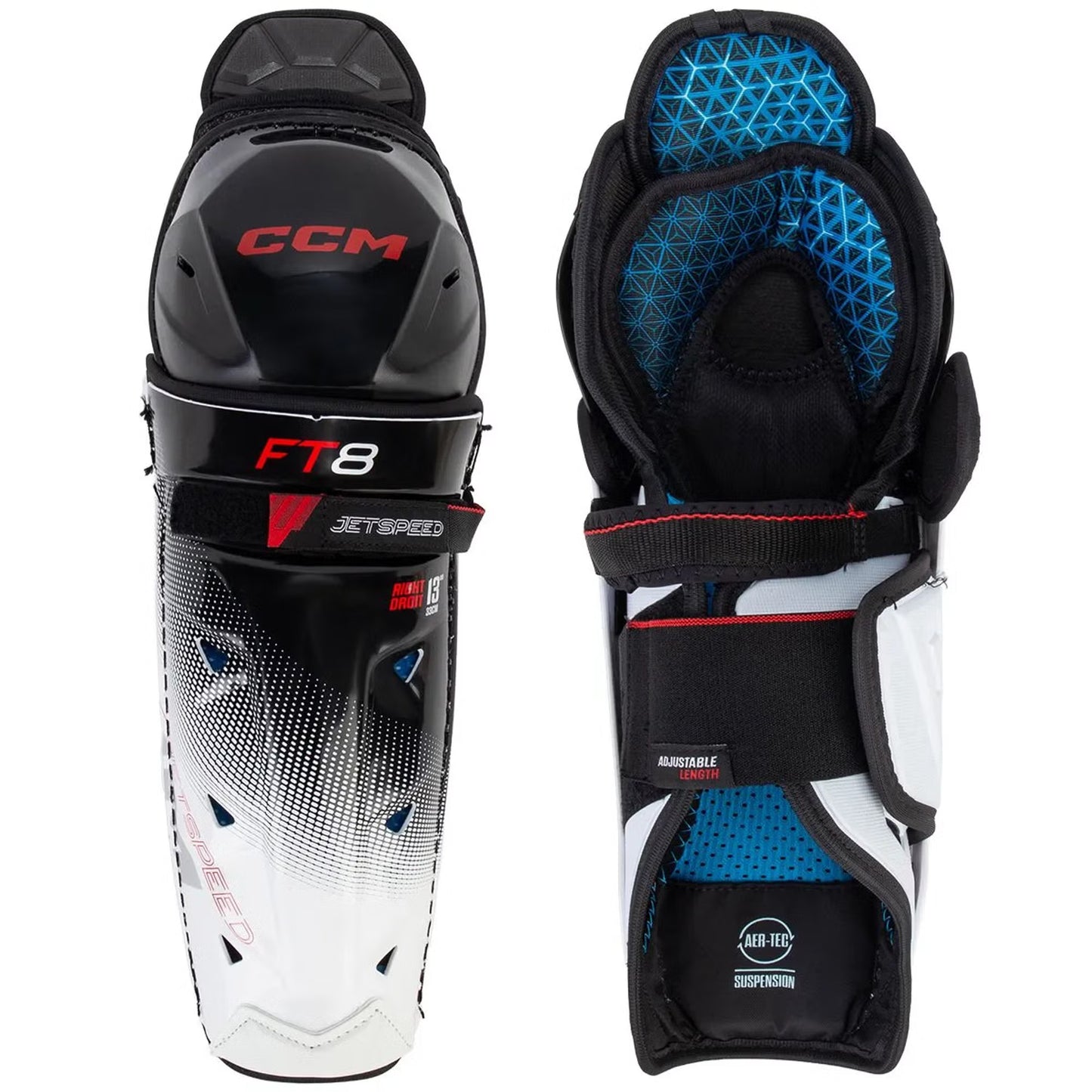 CCM JetSpeed S25 FT8 Junior Hokeja Kājsargi