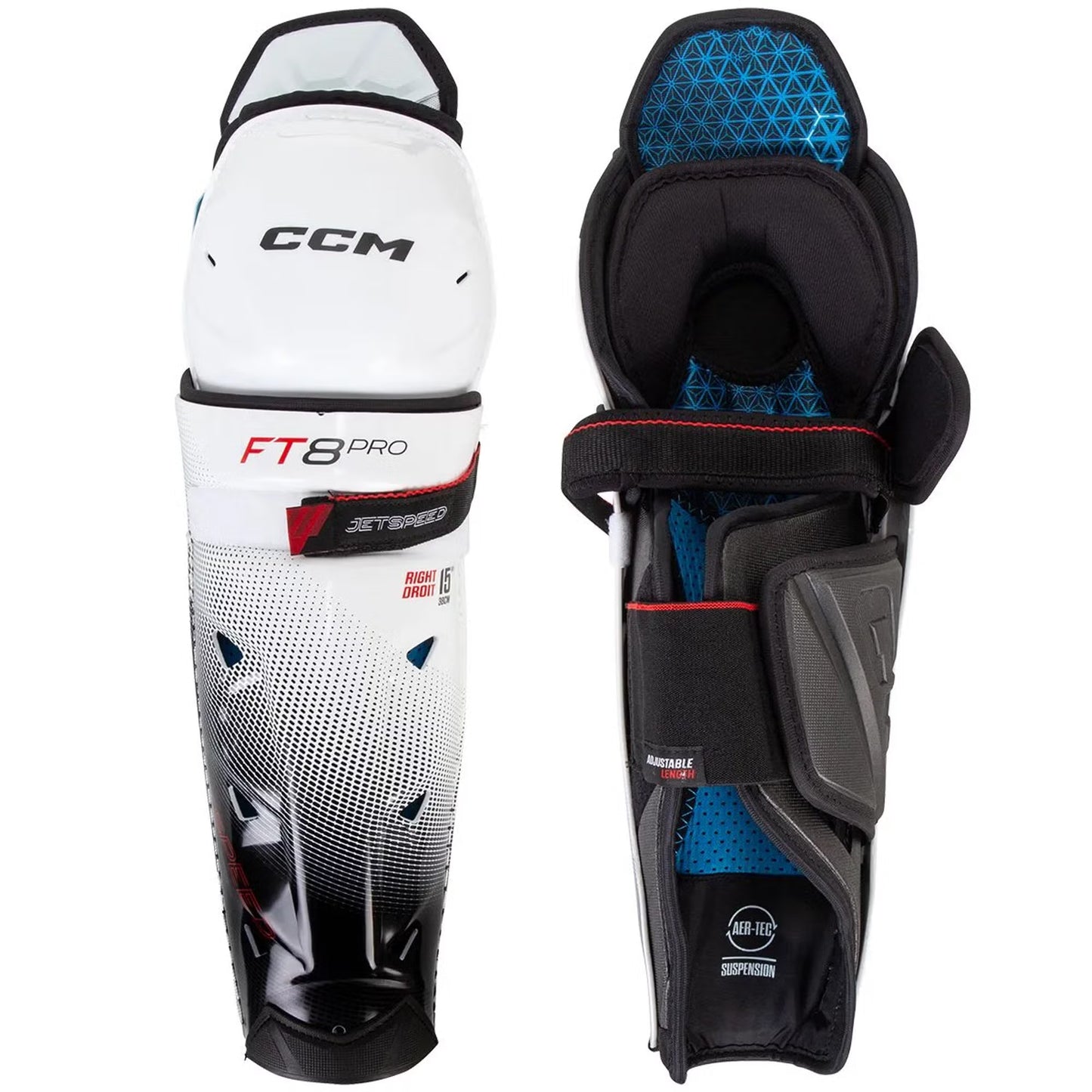 CCM JetSpeed S25 FT8 PRO Senior Hokeja Kājsargi