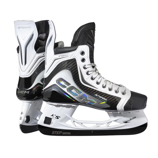 CCM JetSpeed S25 FT8 PRO WHITE Senior Hokeja Slidas