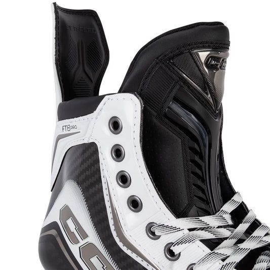 CCM JetSpeed S25 FT8 PRO WHITE Senior Hokeja Slidas