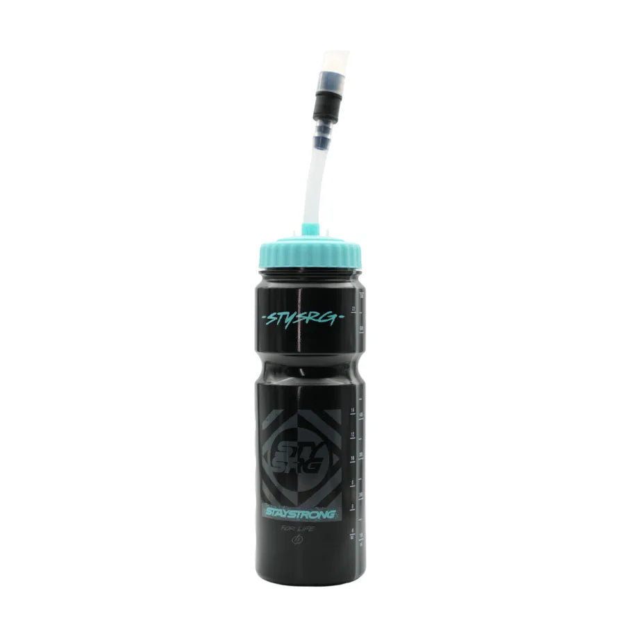 Stay Strong Bottle With Straw BFS Black/Teal