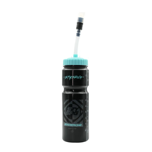 Stay Strong Bottle With Straw BFS Black/Teal