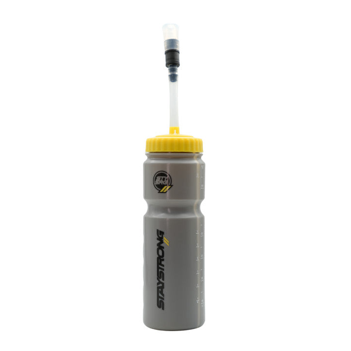 Stay Strong Bottle With Straw OG Grey/Yellow