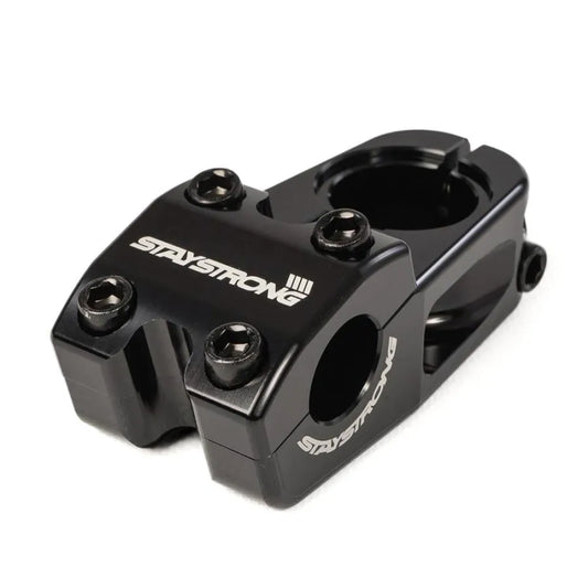 Stay Strong Top Line V2 1- 1/8" Race Stem - Melns