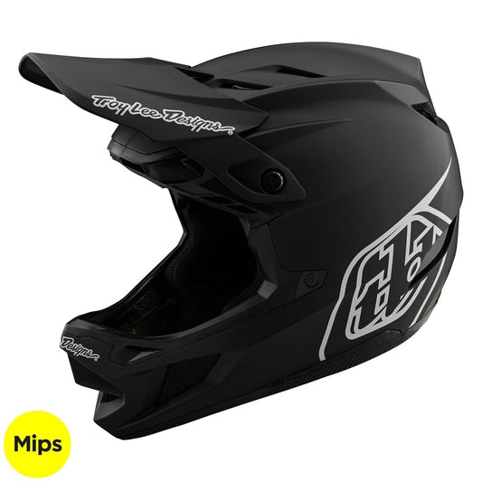 Troy Lee Designs D4 Polyacrylite W/Mips Ķivere - Stealth Melna
