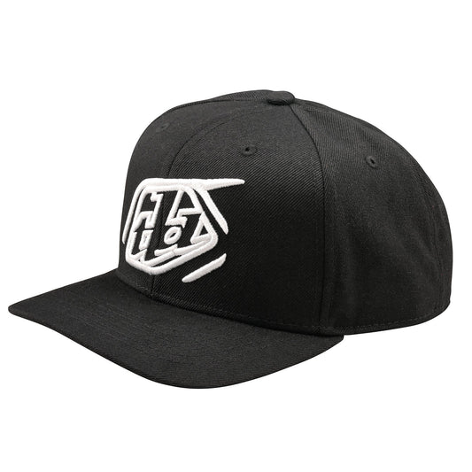 Izliekta Snapback cepures emblēma melnā krāsā