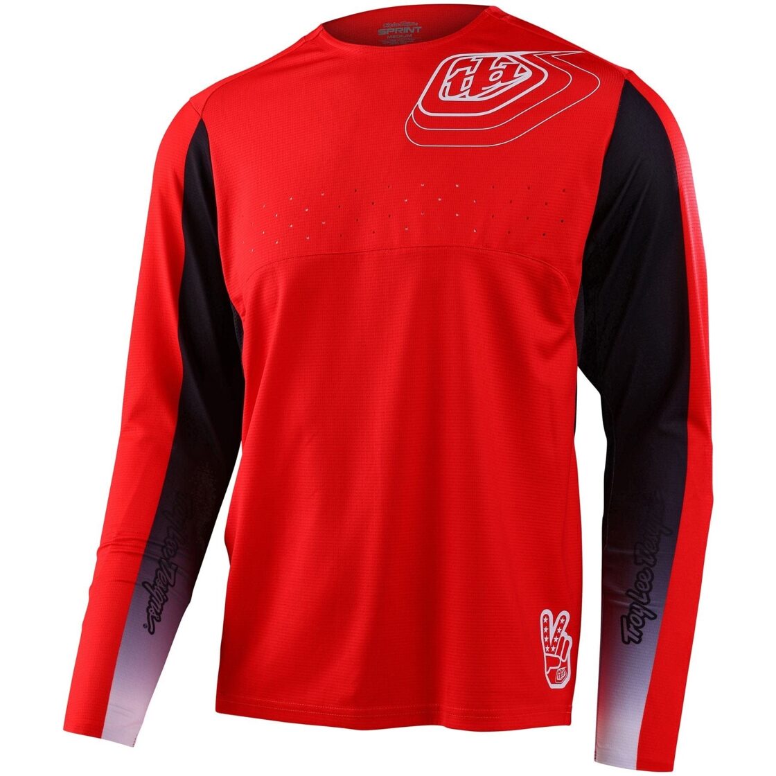Bērnu Troy Lee Designs Sprint Krekls Richter - Sarkans
