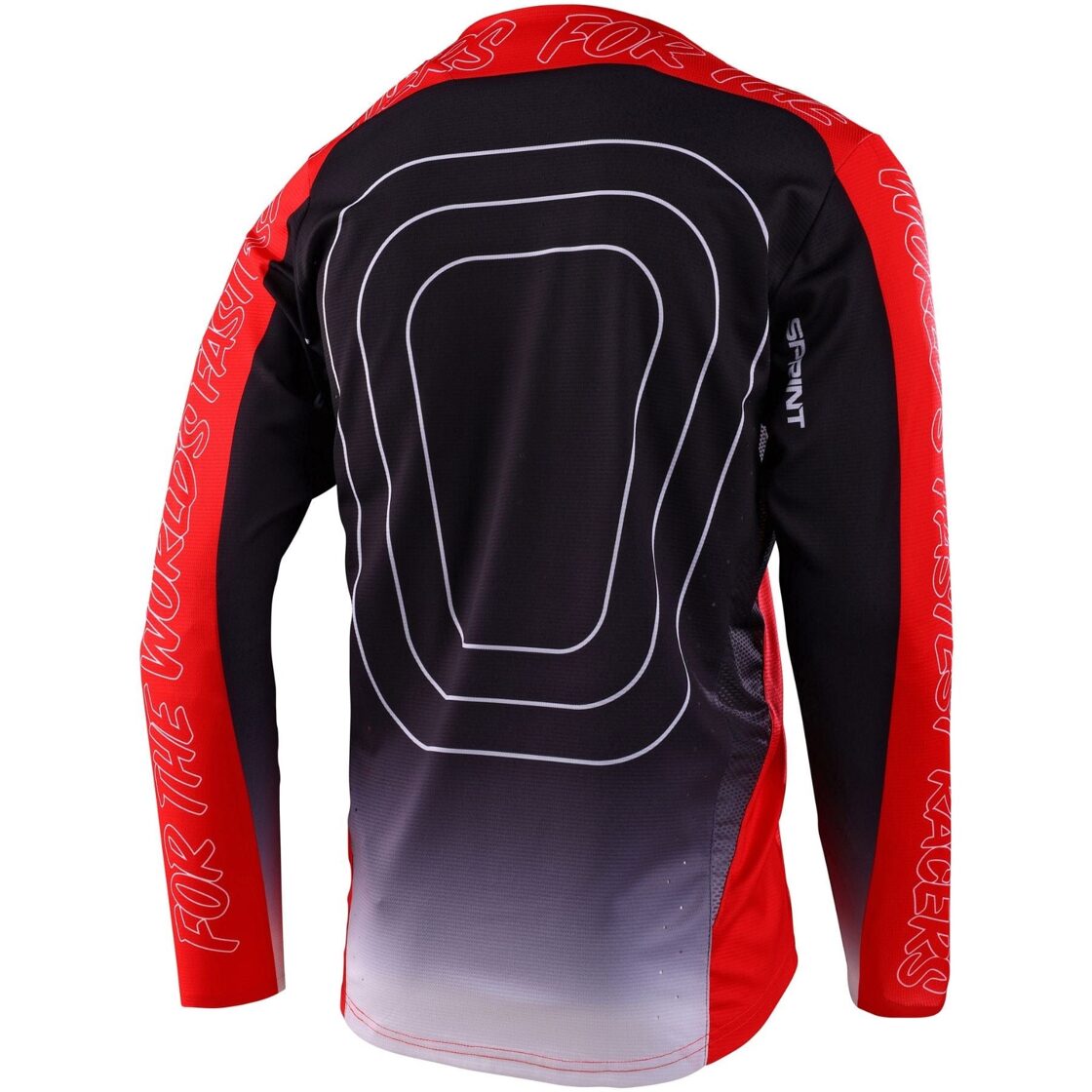 Bērnu Troy Lee Designs Sprint Krekls Richter - Sarkans